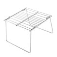 thumbnail image 4 of Gril Barbecue Pliant en Acier Inoxydable HLONK, Extérieur, Portable, Argent, 4 of 8