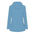 thumbnail image 4 of Pisexur Shacket Jacket Women Plu Velvet Solid Jacket Outdoor Waterproof Hooded Raincoat Windproof Coats Pocketed Shirts Fall Jacket Shackets, 4 of 6