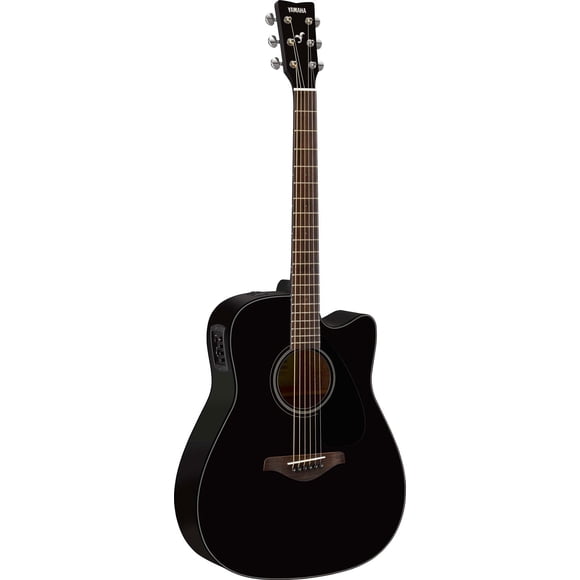 Yamaha FGX800C Dreadnought Cutaway Acoustic-Electric Guitar - Black
