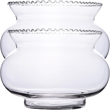 MasteelfCA 2pcs Transparent Fish Bowl Glass Goldfish Bowl Simple Fish Bowl Hydroponic Plant Bowl