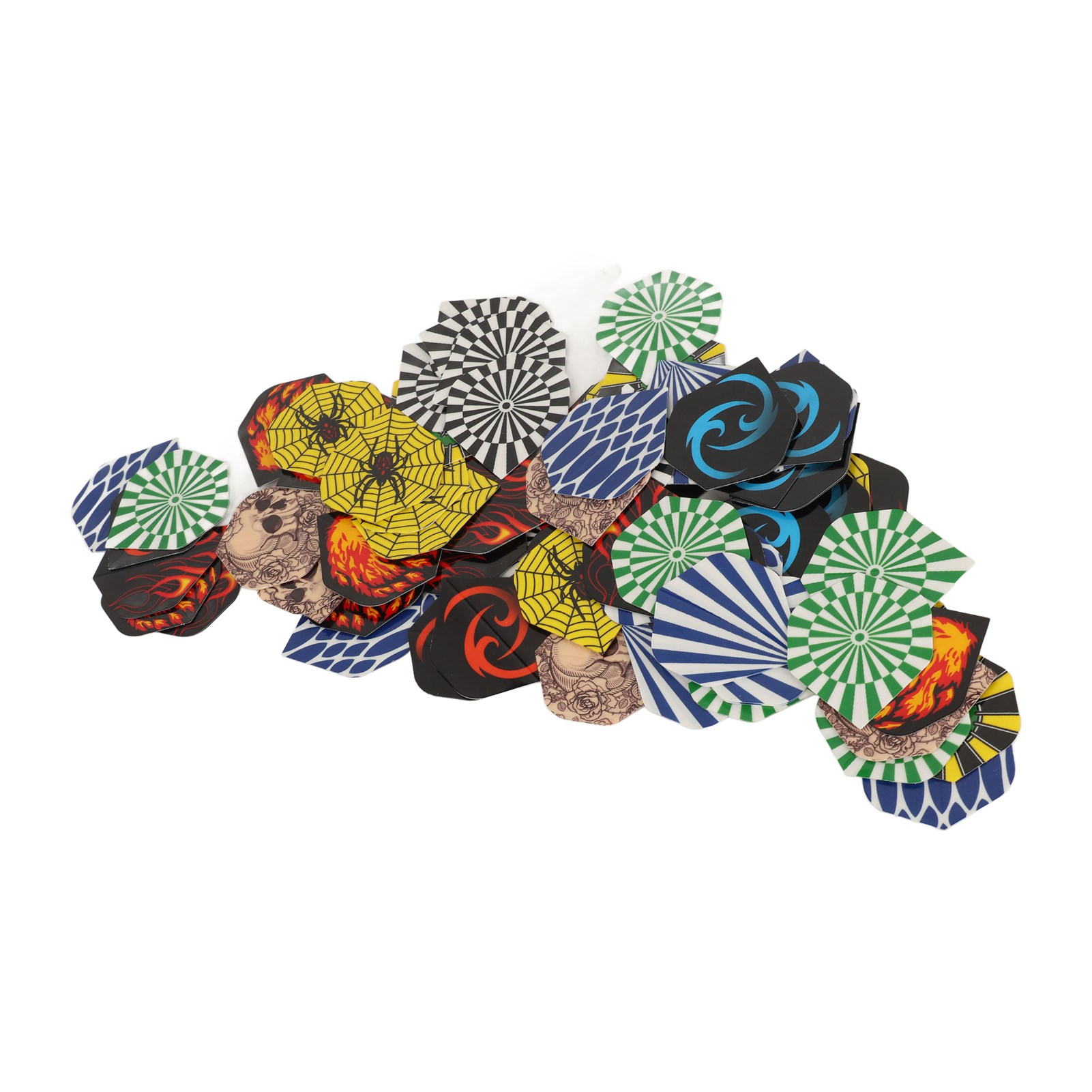 77 Pcs Ailes de Queue de Plume de Remplacement Durables pour Animaux de Compagnie pour Fléchettes à Embout en Acier