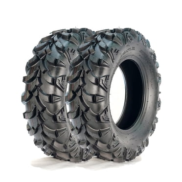 ATV Tires 22x10-9 - 4PR Heavy Duty Tubeless, 2-Pack Black, for UTV/ATV | 16mm Deep Tread, Trail/Sand/Mud Off-Road Performance (Fits 9-Inch Rims)