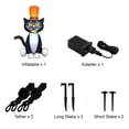 thumbnail image 3 of Occasions Airflowz 5ft Inflatable Black Cat, 3 of 9