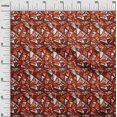 thumbnail image 3 of oneOone Viscose Jersey Orange Fabric Abstracts Sewing Craft Projects Fabric Prints By Yard 60 Inch Wide, 3 of 5