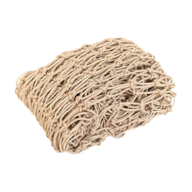 jinwen Hemp Rope Net Anti Fall Jute Twine Trellis for Garden Climb Plant Playground 15 cm Mesh