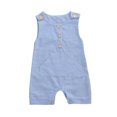 thumbnail image 1 of Kmbangi Bébé Garçon Fille Jumper Sans Manches Combinaison à Rayures, 1 of 8