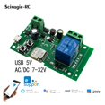 thumbnail image 1 of Commutateur Wi-Fi pour Porte de Garage 1 Ch 4 Ch Module de Relais Sans Fil Module d'Automatisation pour Maison Intelligente Application Télécommande Commande Vocale, Facile à Utiliser, 1 of 5