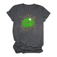 thumbnail image 4 of T-Shirt de la Saint-Patrick pour Femmes, Mode, Imprimé de la Saint-Patrick, Col Rond, Manches Courtes, T-Shirt Décontracté, Haut, T-Shirts de la Saint-Patrick pour Femmes, 4 of 4