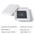 thumbnail image 2 of Exhaust Ventilation Fan Side Air Vent Caravan Motorhome RV Camper Van White，Powerful Model, 2 of 5