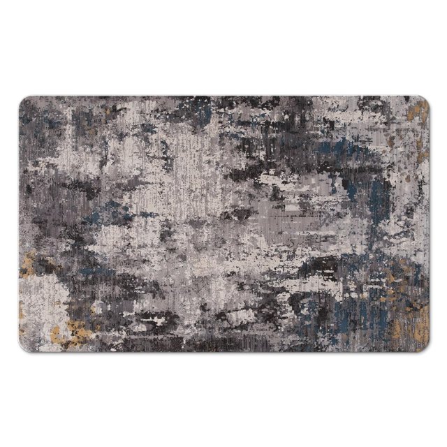 Enhance Your Space with Our Modern Abstract 20x32 inch Runner Rug - Long Non-Slip Bathroom Rug with Rubber Backing - Ideal for Kitchen, Laundry Room, Living Room, Entryway, and Bedroom