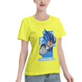 thumbnail image 2 of T-Shirt Basique à Manches Courtes pour Femmes Super Saiyan, 2 of 6