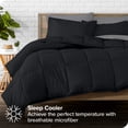 thumbnail image 2 of Bare Home Ensemble 5 Pcs Bed-in-a-Bag - Lit Simple, Noir avec Ensemble de Draps Gris, 2 of 7