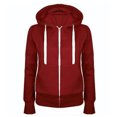 thumbnail image 1 of RKSTN Womens Tops Zip Up Cropped Hoodies Fleece Full Zipper Sweatshirts Pullover Winter Clothes Drawstring Sweater with Pocket, 1 of 3