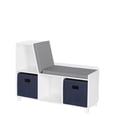 thumbnail image 1 of RiverRidge® Home Book Nook Collection Storage Bench with Cubbies in White for Kids with 2-Piece Taupe Bins, 1 of 5