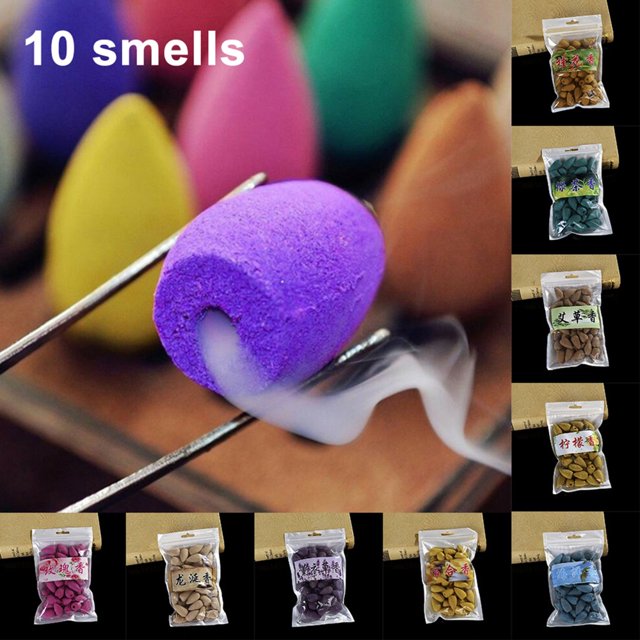 45Pcs/Set Incense Cone Natural Back-flow Cone Shape Tiny Tower Incense for Spa