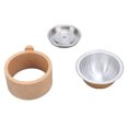 thumbnail image 1 of Capsules de Café Rechargeables, Trousse de Capsules Réutilisables Facile à Nettoyer avec Cuillère et Brosse pour Machine à Café Vertuo, 1 of 7