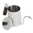 thumbnail image 1 of Coffee Pot, Coffee Kettle, Long Gooseneck  Comfortable Handle For Drip Coffee Enthusiasts Cafe Home White 700ml, 1 of 8