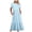 #3, variant on Pisexur Womens Summer Dresses Round Neck Flowy Pleat Dress Trendy Short-Sleeve Fashion with Pocket Beach Summer Swing Floral Print Dresses