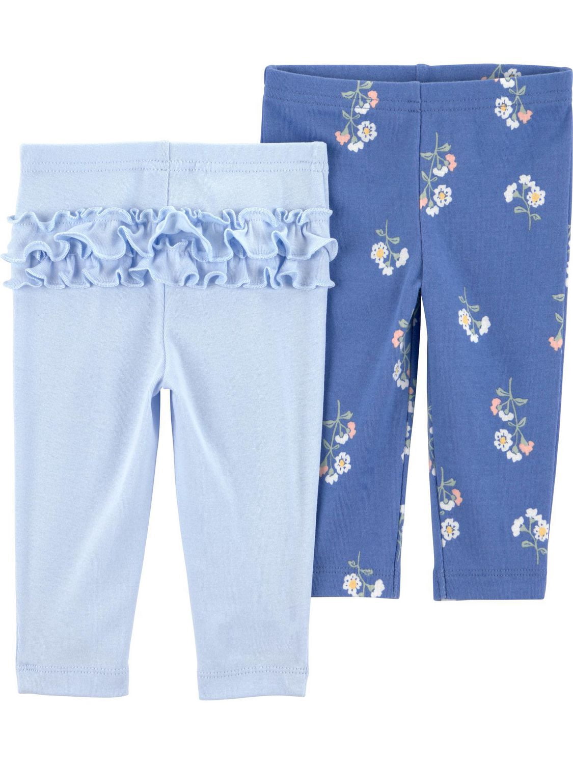 Carter's Child of Mine Fil Paquet de 2 pantalons - Motif floral bleu