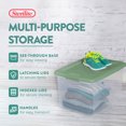 thumbnail image 2 of Sterilite 64 Quart Latching Storage Container Tote, Crisp Green (12 Pack), 2 of 9