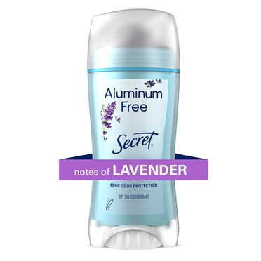 Secret Aluminum Free Deodorant for Women, Lavender, 68g