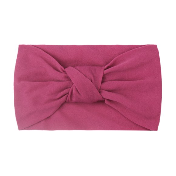 Ketyyh-chn99 Bandeaux pour Bébé Fille Couvre-Chef Doux Bandeau pour Demoiselles d'Honneur Filles Bébé Tout-Petit Bandeau Uni Nœud Accessoires Couvre-Chef R, Taille Unique