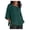 Green, variant on 3/4 Sleeve Shirts For Women,Fashion Women New Style Cotton Linen Solid Color Shirts Loose Fit Crewneck Blouses Summer Casual Ladies Tops