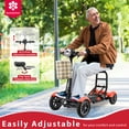 thumbnail image 4 of Trottinette Électrique Pliable et Portable pour Adultes et Aînés avec Siège pour Enfant - Rouge Mat, 4 of 11