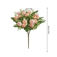 thumbnail image 2 of LSLJS Artificial Flowers Simulated Wedding Flowers Lofty Consort's Tea Buds Silk Flower Decorations Reusable Bouquet for Home Party Office Wedding Reunite Reception Table Decoration Artificial Flowers, 2 of 5