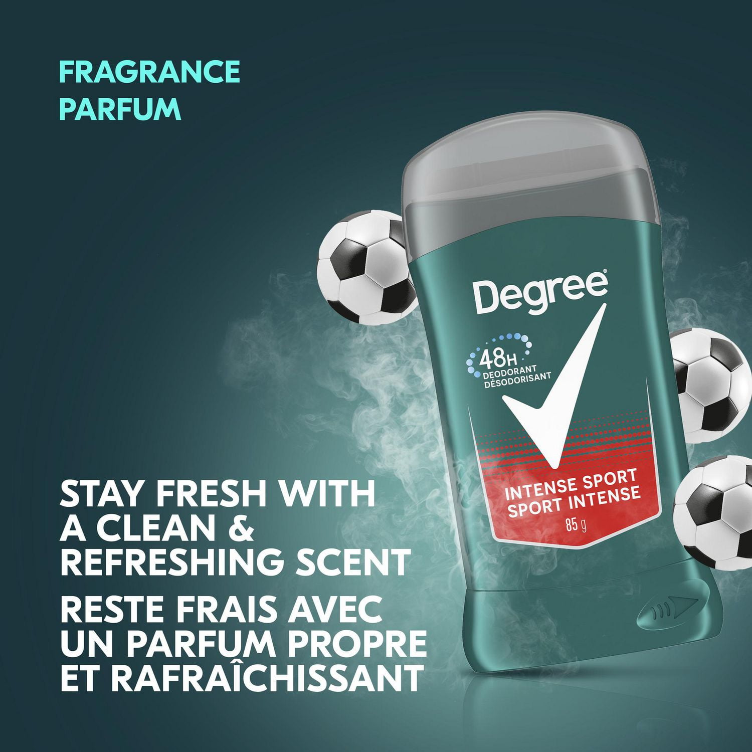 Désodorisant en bâton Degree Men Intense Sport Protection contre les odeurs pendant 48 heures pour hommes