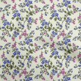 thumbnail image 1 of oneOone Velvet Medium Blue Fabric Floral Sewing Material Print Fabric By The Yard 58 Inch Wide, 1 of 4