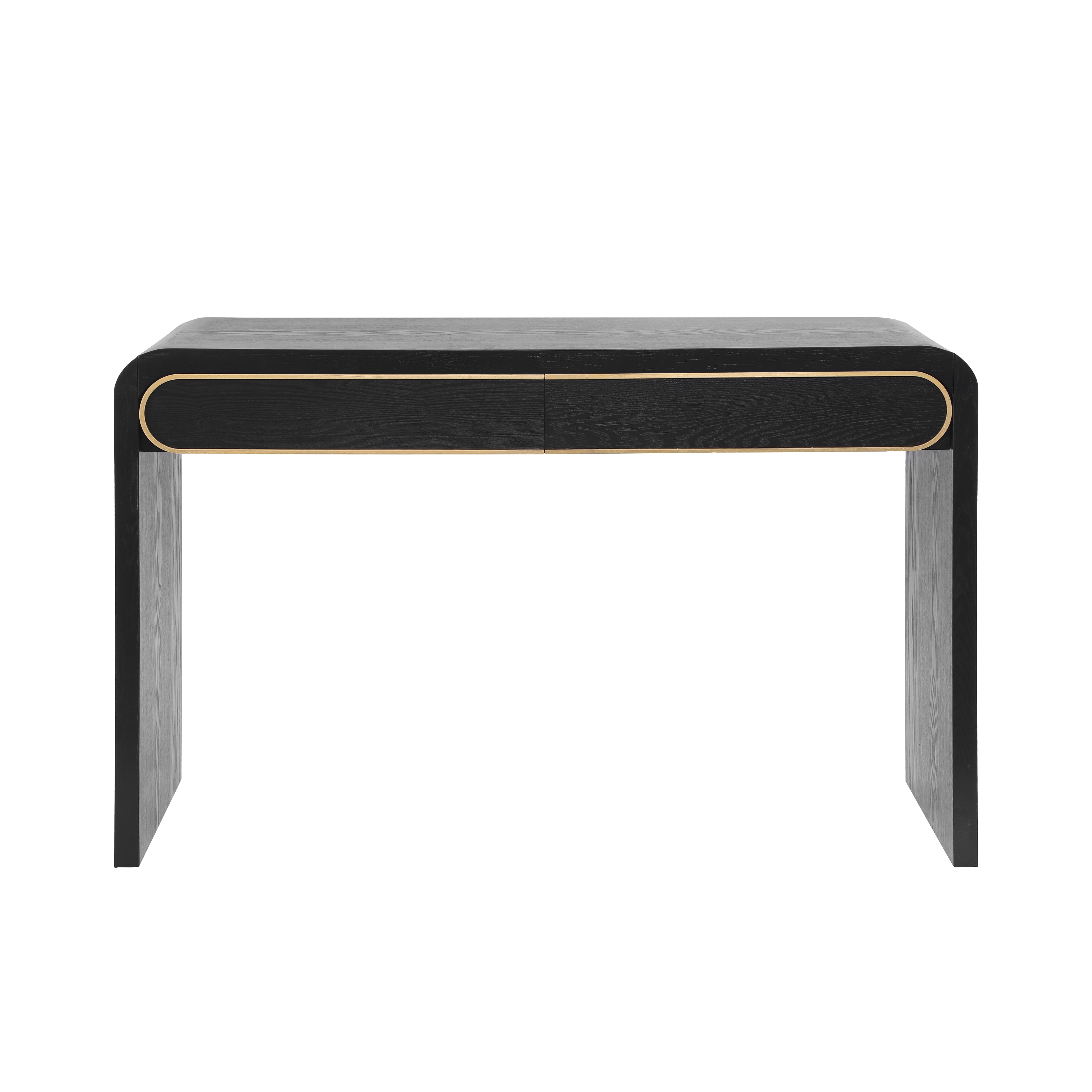 Noble House Table Console en Bois de Luxe avec Tiroir, Table Étroite pour Entrée et Canapé pour Salon, Couloir Ou Hall d'Entrée, Noir