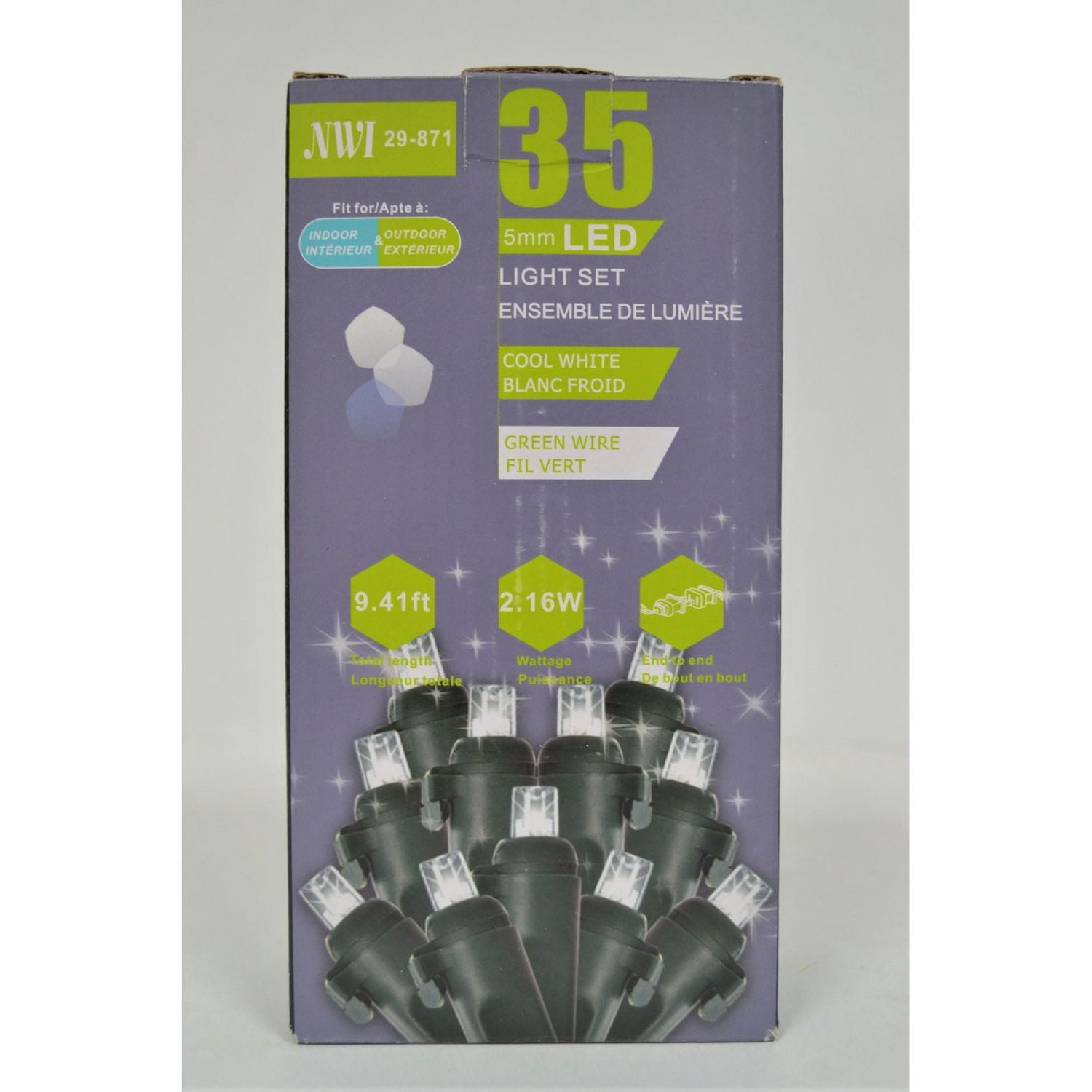 35 Lt 5Mm Led Indoor/Outdoor Light Set (Clear Bulbs) - Set of 2