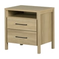 thumbnail image 2 of South Shore Gravity 2-Drawer Nightstand for Adult, in Natural Ash, 2 of 14