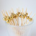 thumbnail image 4 of 25/100Bamboo Fruit Sticks Fruit Salad Snack Fork Cocktail Cake Buffet Toothpick, 4 of 7