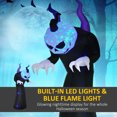 thumbnail image 4 of Outsunny 7' Inflatable Halloween Ghost w/ Horns Yard Decor Waterproof, 4 of 10