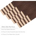 thumbnail image 2 of GFDYREE WENNALIFE Tape in Hair Extensions for Women, 20pcs 50g 16 inch Chocolate Brown Tape in Hair Extensions Human Hair Rallonge Cheveux Humain Straight Invisible Hair Extensions Real Huma, 2 of 6
