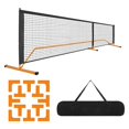 thumbnail image 1 of koolsoo Filet de Pickleball Portable 22 Pieds Équipement Filet de Cornichon pour Jeu Fête Tennis Orange, 1 of 9
