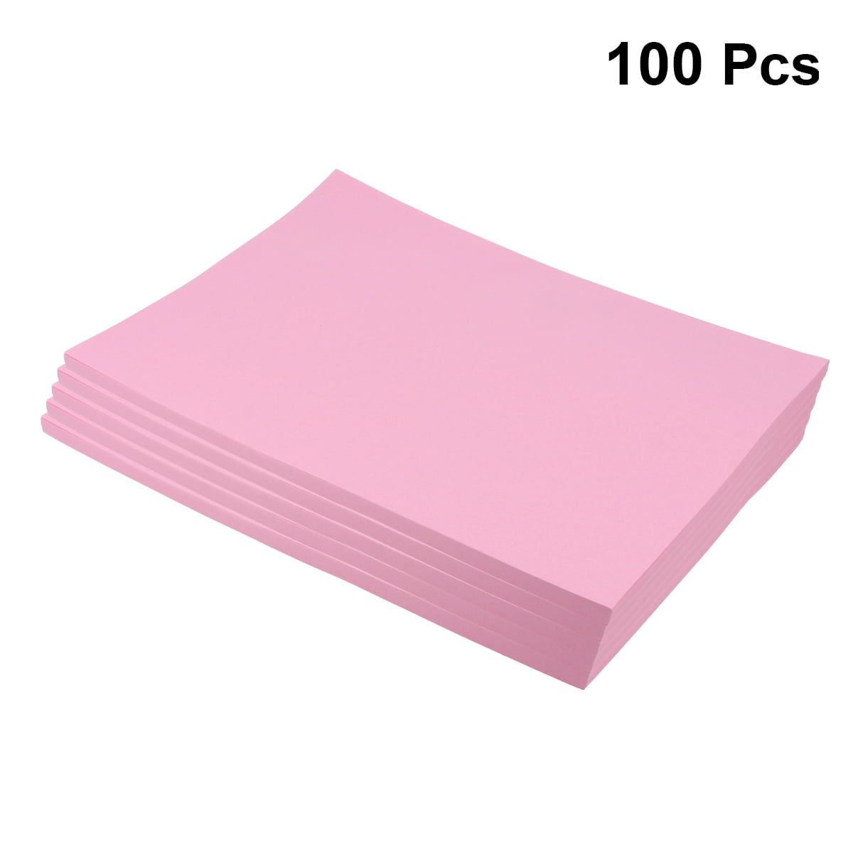 Milisten 100Pcs Pink A4 Colored Copy Paper for Stationery and Writing Tasks