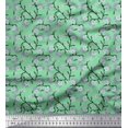 thumbnail image 1 of Soimoi Poly Georgette Fabric Blossom Floral Print Fabric by The Yard 52 Inch Wide, 1 of 5