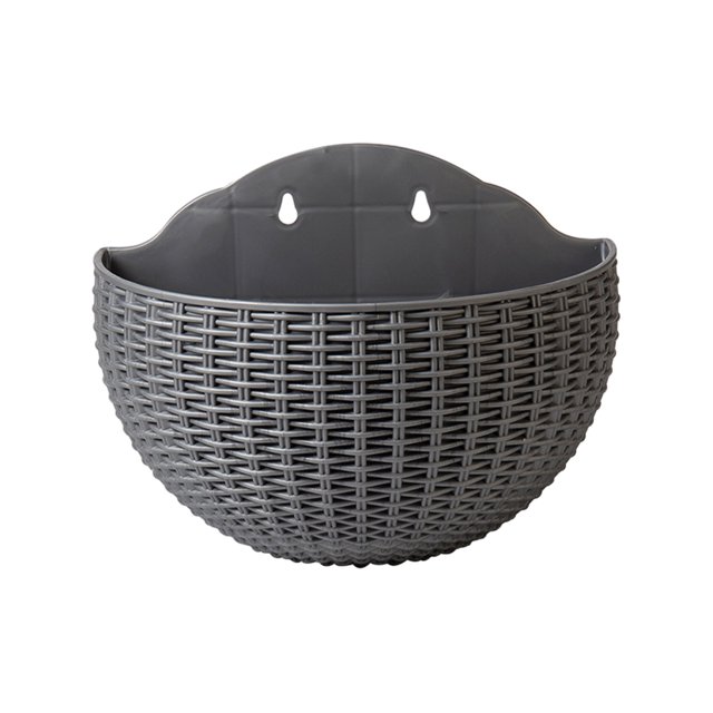 Xingzhi Stylish And Durable For Plastic Flowerpot Easy To Install Wall Plastic Pot Grey 1 Pc
