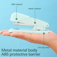 thumbnail image 4 of EGNMCR Back to School, Macaron-colored Stapler Handheld Stapler Labor-saving Stapler Metal Stapler Universal Stapler Multifunctional Stapler Office Stapler Easy-to-use Stapler Efficie Binding machine, 4 of 5