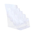 thumbnail image 2 of jinwen Acrylic Brochure Holder Brochure Display Stand for Documents Menu Restaurant A5 4 Tier, 2 of 9