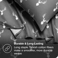 thumbnail image 3 of Bare Home Ensemble de Draps en Flanelle - 100 % Coton - Poche Profonde - Lit Simple, Cerf, 3 Pcs, 3 of 4