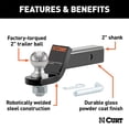 thumbnail image 2 of Curt Hitch 45036 Trailer Hitch Ball Mount, 2 of 2