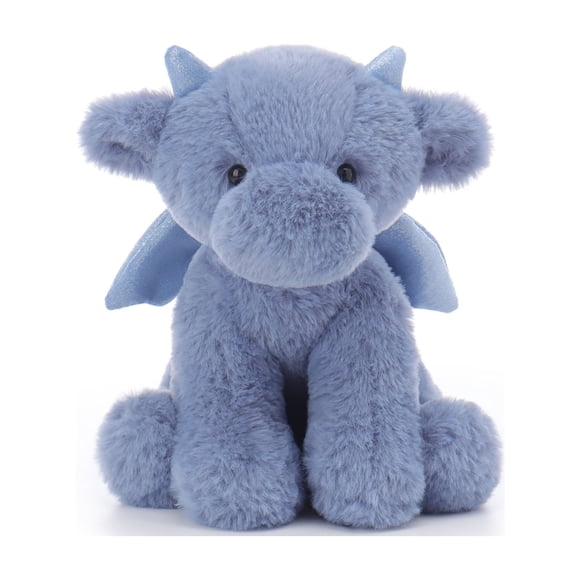 Apricot Lamb Peluche Dragon Vidéo Bleu Foncé pour Enfants, Jouets en Peluche Doux et Mignons pour Bébé Fille et Garçon, 7,9 Pouces