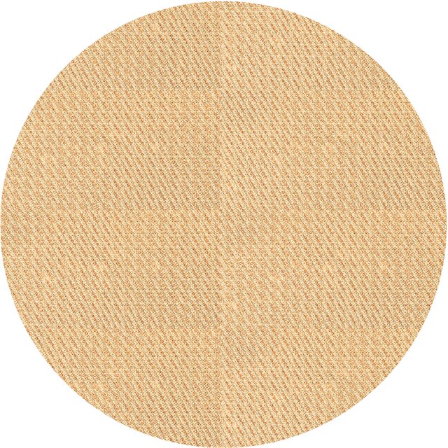 Ahgly Company Tapis d'Intérieur Ronds Transitionnels Orange Lavables à la Machine, 4 Pieds Rond
