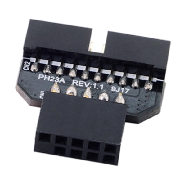 Miulika USB 2.0 9 Pin to USB 3.0 19 Pin Adapter USB Adapter for Motherboard Data A