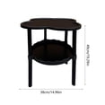 thumbnail image 3 of Table d'Appoint Roulante à 4 Niveaux pour Canapé avec Roues, Table de Bout Mobile de Rangement pour Salon, Chambre, Organisateur pour Petit Espace, 3 of 6