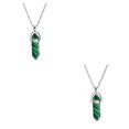 thumbnail image 4 of QualitChoice Hexagon Column Charm Exquisite Women Men Making Findings Handmade Anniversary Hanging Pendants Colorful Crystal Peacock Stone 2Set, 4 of 6